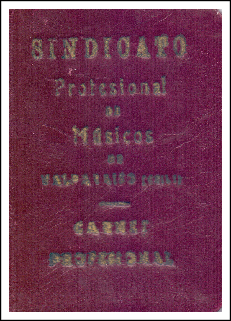 Carnet Profesional – Sindicato Profesional de Músicos de Valparaíso