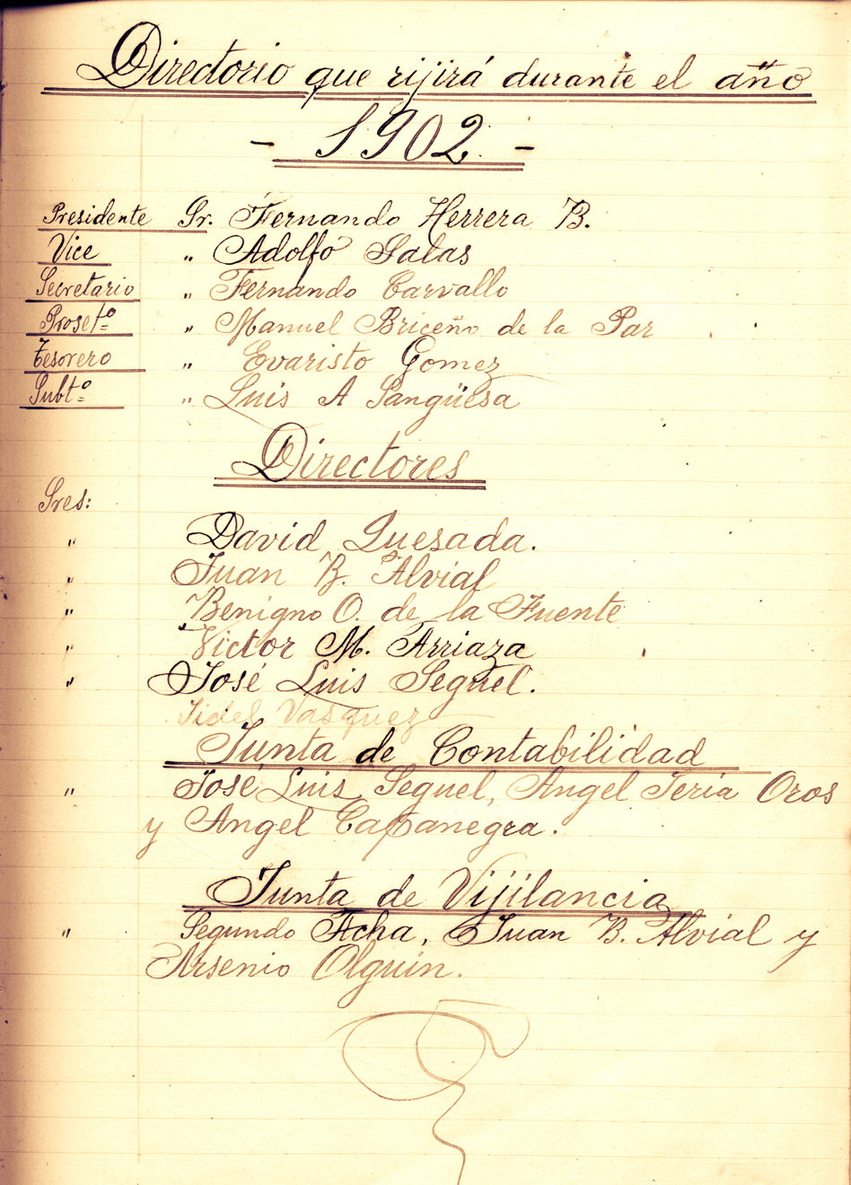 Directorio SMSMV- 1902