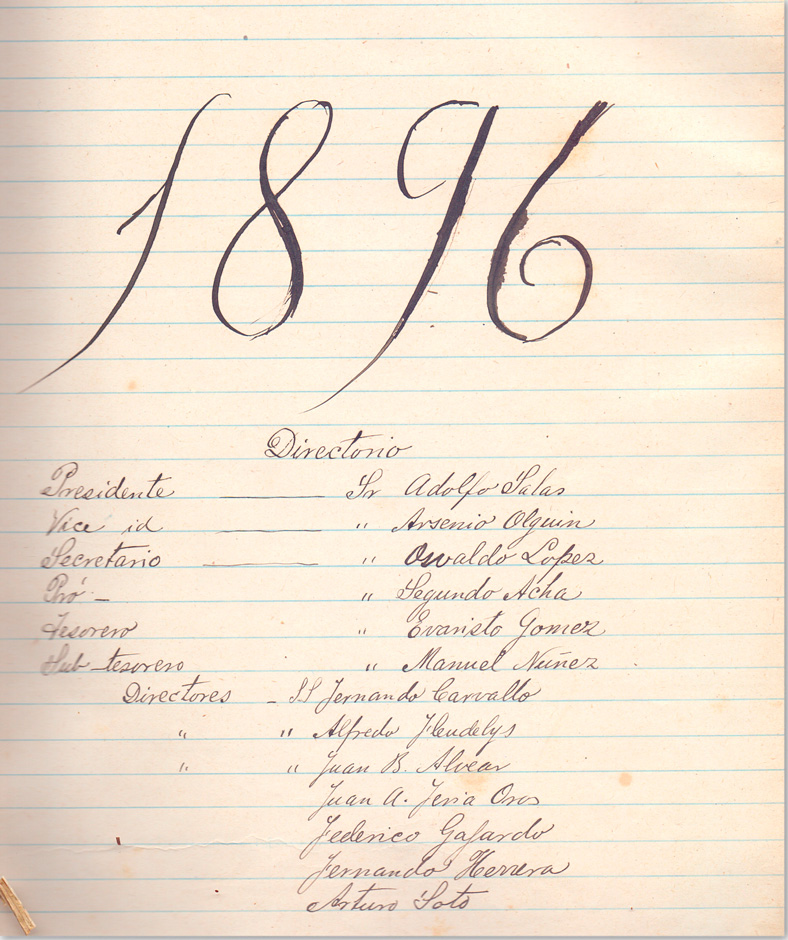 Directorio SMSMV – 1896